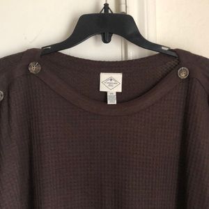 NWT St. John’s Bay pullover brown sweater.